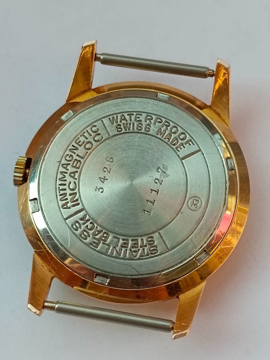 Vintage GROMA 17 Jewels Incabloc Swiss Men's Watch | eBay