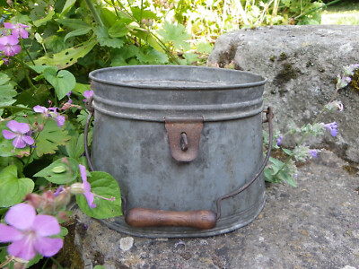 Ancienne Goujonnière / Vivier Pour Vif – Seau De Pêche Vintage France