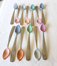 1996 MUNCHKIN Soft Bite Tip Baby SPOON Stainless Steel Rubber SPOONS