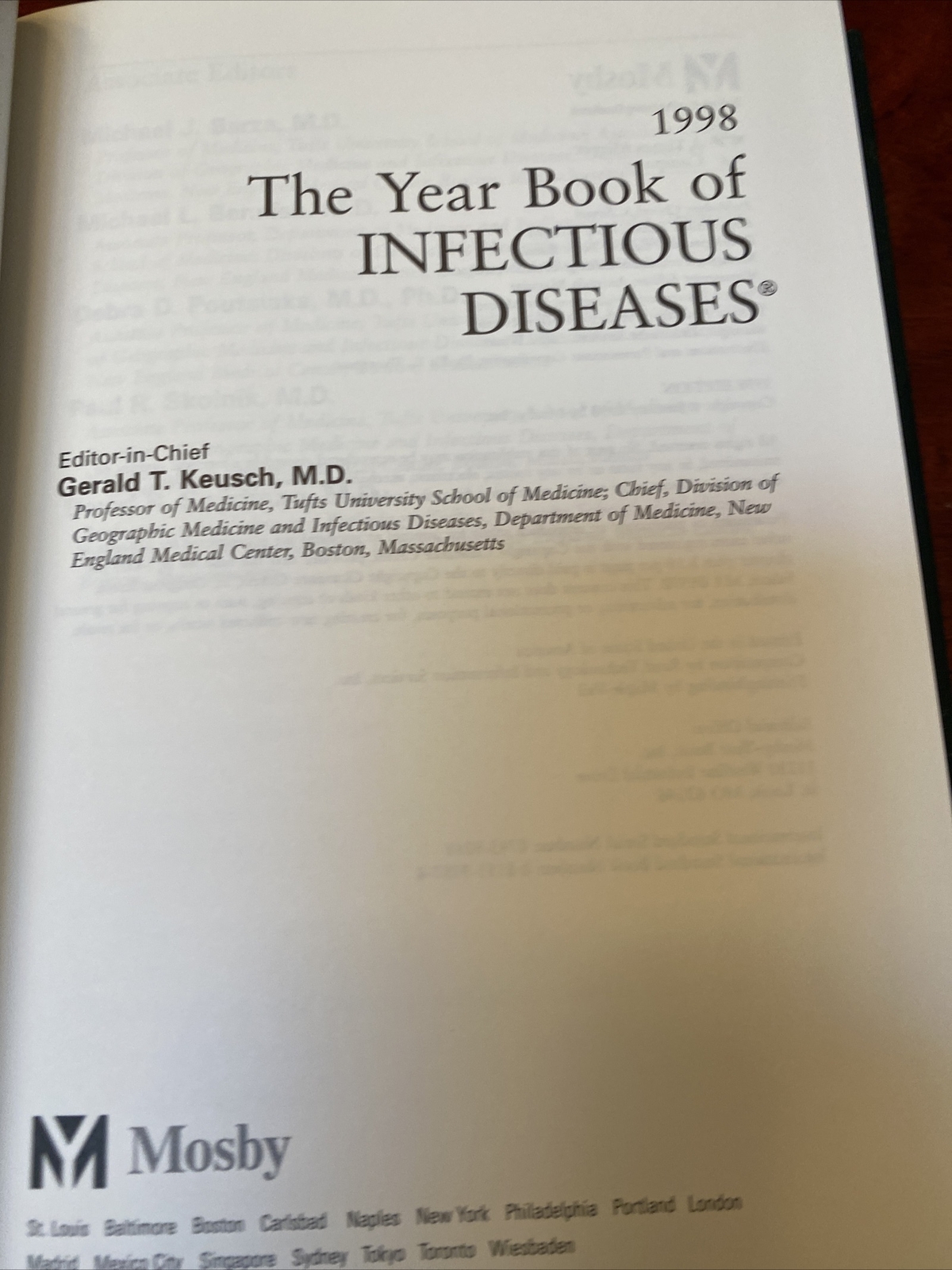 Yearbook of Infectious Diseases 1998 Mosby 24592 eBay