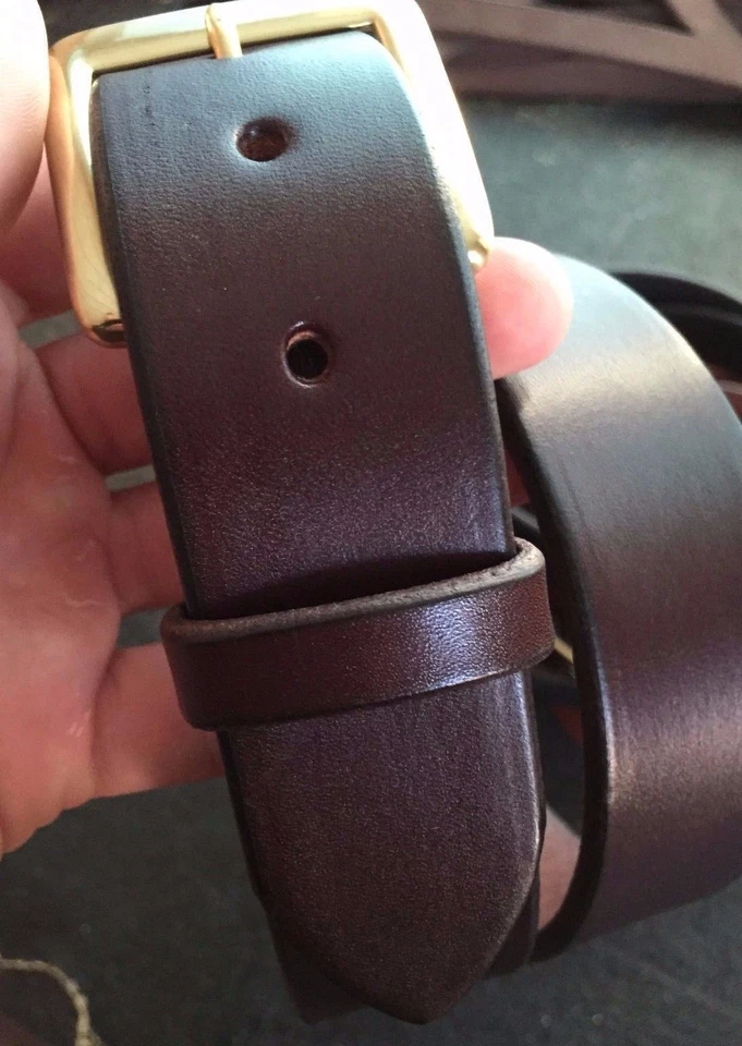 1 1/2" HEAVY REAL LEATHER WORK GUN CCW HOLSTER DRESS BELT-AMISH HANDMADE-1.5 - Image 2 of 4