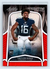 2022 Panini Absolute TREYLON BURKS Introductions Spectrum Orange /75-Titans