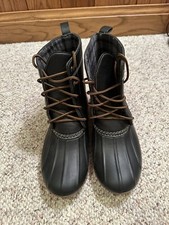 Solo Black Boots Harry 100 Slip on Rain Boots Men's Size 11 New