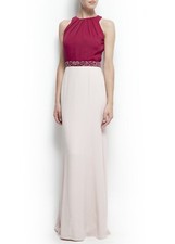 MANGO TWO-TONE LONG DRESS SPECIAL COLLECTION "MANGO SUIT" | 4 - S Euro | $149