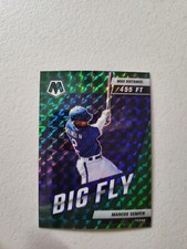 2022 Panini Mosaic #BF-5 Marcus Semien Big Fly Green Mosaic Prizm Texas Rangers