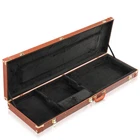 Portable Cases Hard-Shell Wooden Carry Case for Electric Bass Guitars