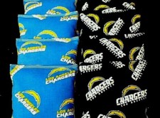 CORNHOLE BEAN BAGS LA Chargers Set of 8 ACA Regulation Corn Toss Games Bags