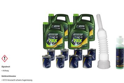 16L FANFARO TSX 10W-40 Motoröl API SN/SL/CF Master Line Additiv Auslaufschlauch