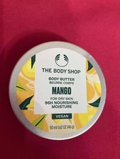 THE BODY SHOP Mango Body Butter For Dry Skin 1.62 Ounces VEGAN  HTF *US SELLER*