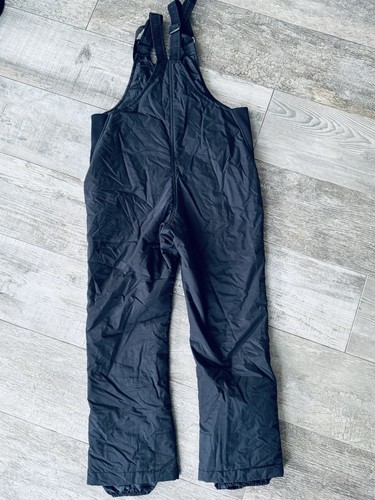 SKI GEAR Youth Black Bib Ski Snowboarding Snow Ski Pants Size-S Small 6/7 - Picture 2 of 4