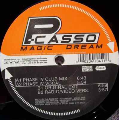 P-Casso Magic Dream Vinyl Single 12inch Sunnyside Up