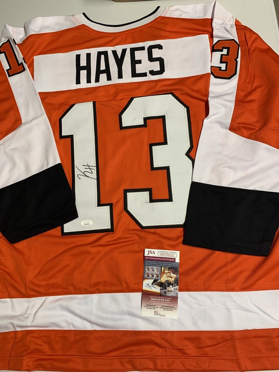 Kevin Hayes Autograph Signed Flyers Orange XL Jersey JSA