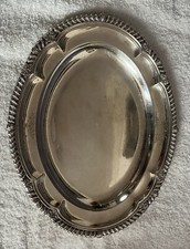 PAUL STORR STERLING SILVER ENGLISH OVAL TRAY CIRCA 1815