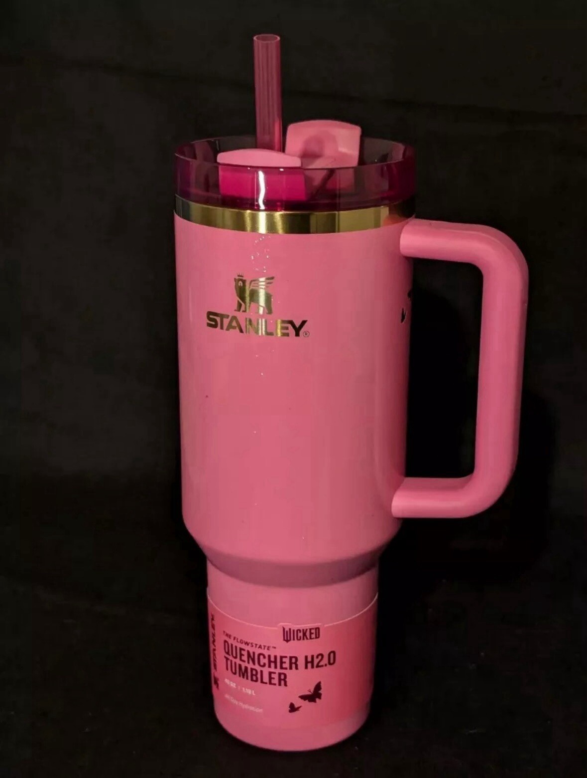 STANLEY X WICKED PINK GLINDA 40 oz Tumbler Quencher H2.0 Target **** IN HAND ***