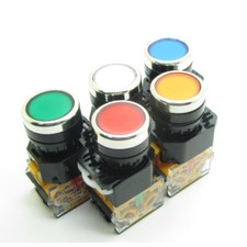 Press Push Button Switch Power Starter Round Panel 22mm Momentary Latching 10A