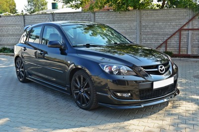 CUP Seitenschweller ansätze schwarz für MAZDA 3 MK2 MPS Skirt Leisten schweller