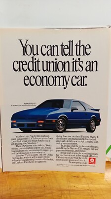 DODGE DAYTONA ES  1992 ORIGINAL PRINT AD 11 X 8.5  s4