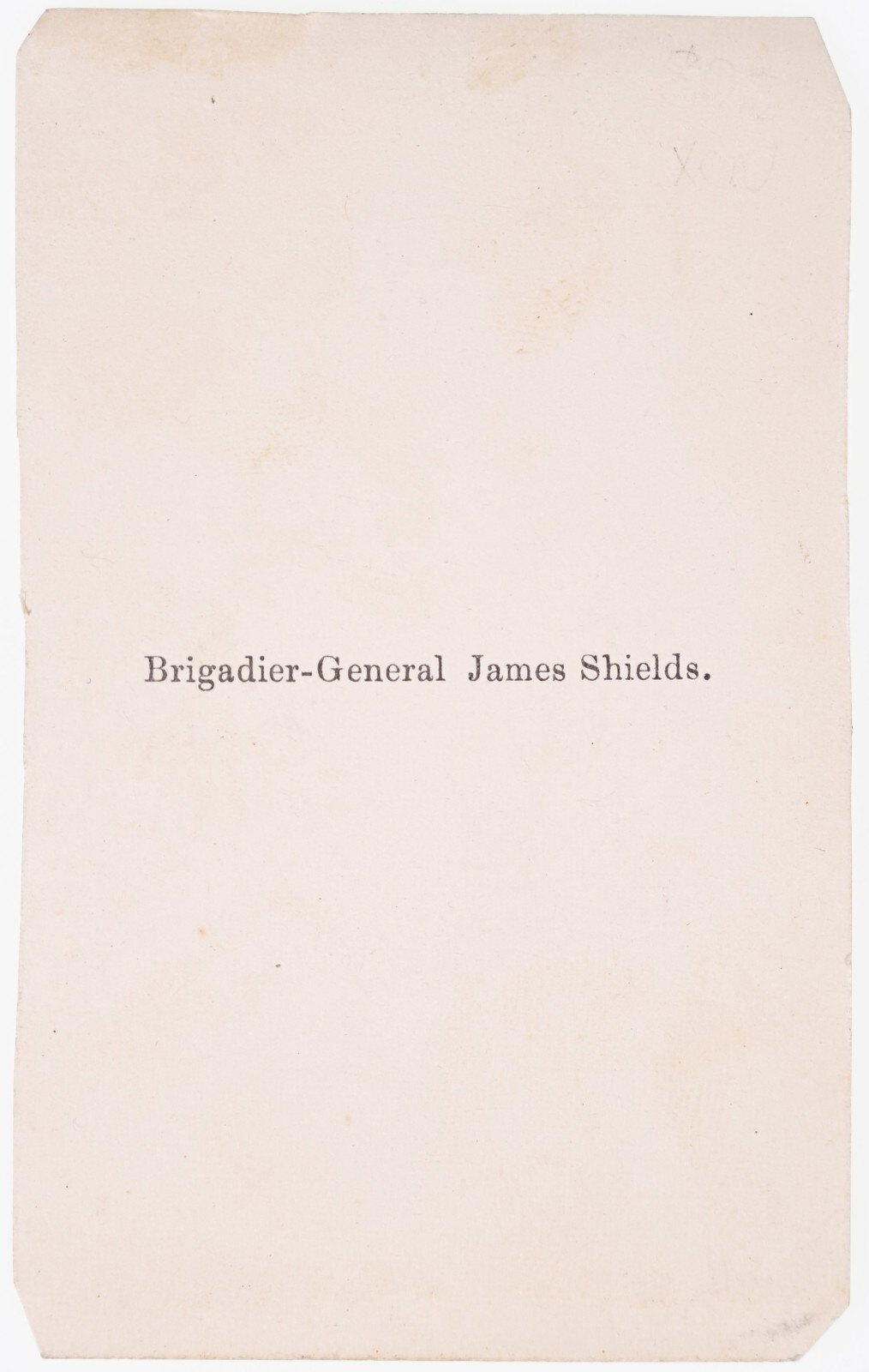 ANTIQUE CDV C. 1860s JAMES SHIELDS UNION CIVIL WAR BRIGADIER-GENERAL ALBUM PRINT — additional view