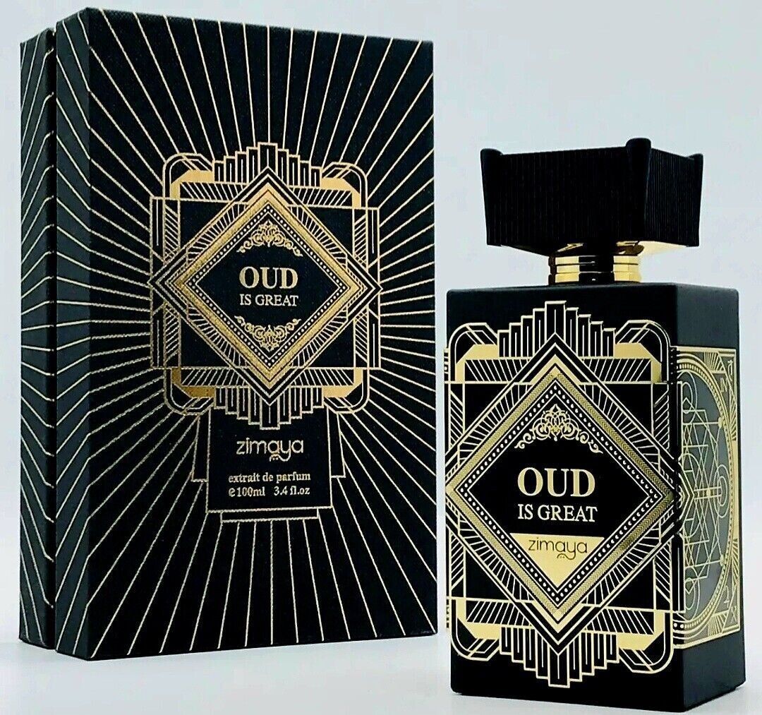 AFNAN OUD IS GREAT EXTRAIT DE PARFUM BY ZIMAYA FOR UNISEX 3.4 OZ / 100