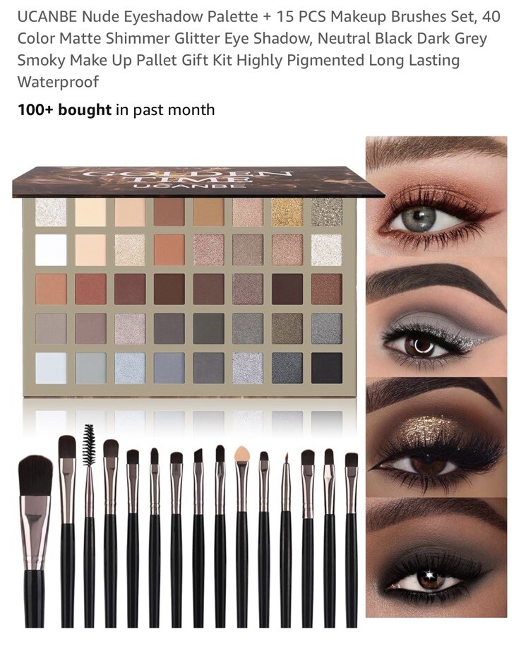 Ucanbe Paletas De Maquillaje Y Brochas Ucanbe Sombras Y Brochas