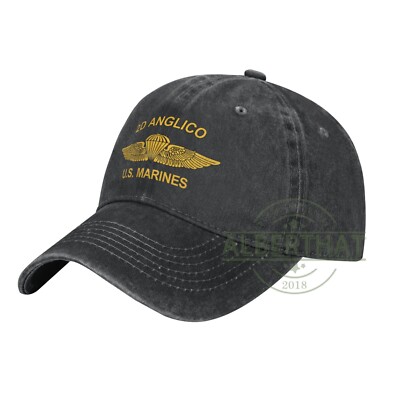 2nd Anglico Unisex Denim Hat Adjustable Baseball Cap