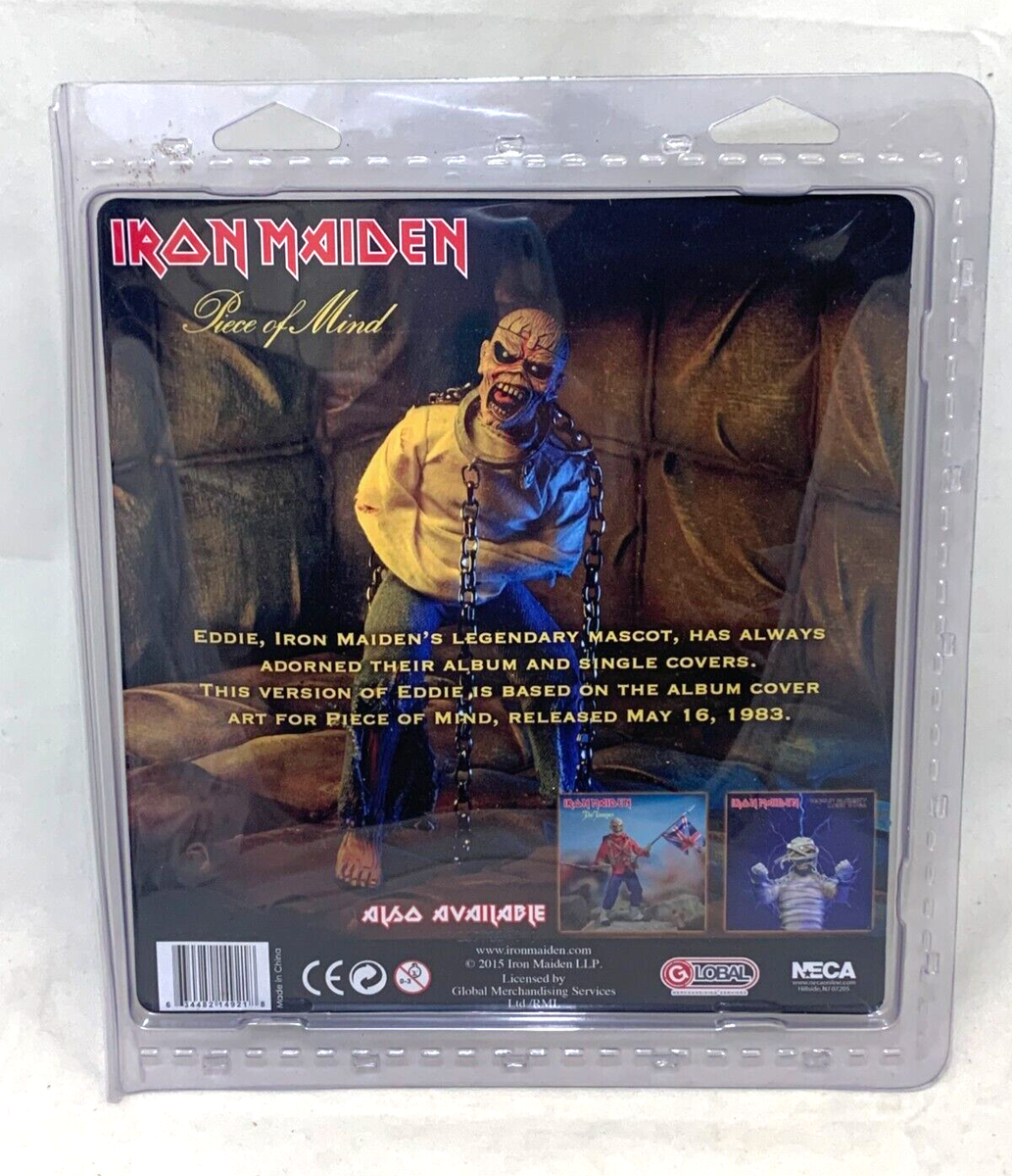 NECA Iron Maiden PIECE OF MIND metal EDDIE Straight Jacket Clothed