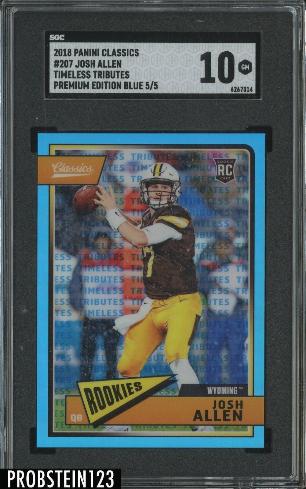 Josh Allen Panini Classics #207 Timeless Tributes-Blue