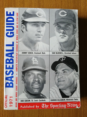 1971 OFFIZIELLER BASEBALLFÜHRER MAJOR MINOR LEAGUES WORLD SERIES ALL STAR SPIEL