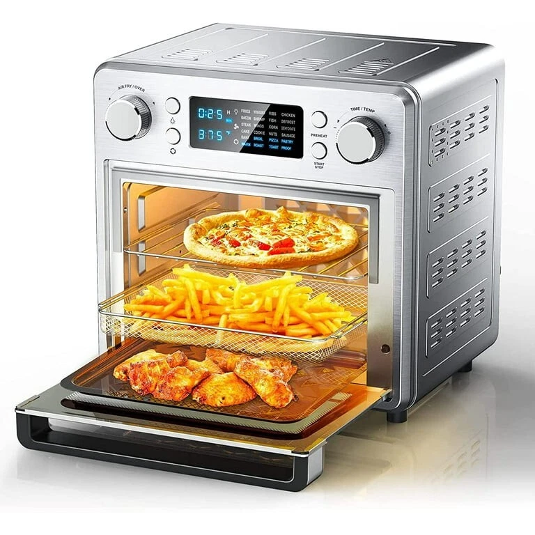 HomeRusso 15.8QT Air Fryer Oven, 24-in-1 Convection Toaster Oven with  Rotisserie