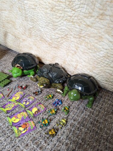 TMNT Mini Mutants Playsets Lot - Vintage Ninja Turtles Toys - Foto 1 di 8