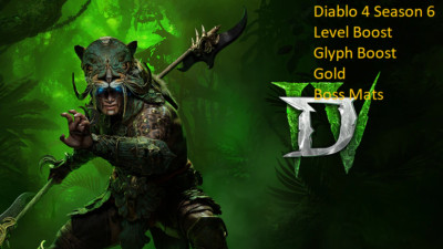 Diablo 4 S6 Boost - Season ''Items + Glyhp XP-1-100 Fast Level-SC PS PC XBOX