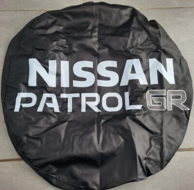 Housse de roue d'escorte 4x4 dessin logo nissan patrol gr housse de housse - Photo 1/4