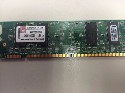 Kingston 128mb memory module kvr133q/128r (740617069204)