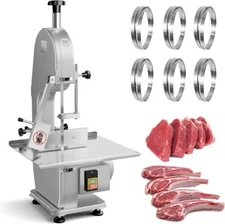 1500W Electric Bone Saw Machine 2.6HP Frozen Meat Cutter 110V Commercial Bandsaw