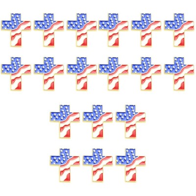18 Pcs Krawatte Revers Pin Unabhängigkeit Tag Brosche USA Patriotische Brosche