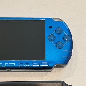VIBRANT BLUE PSP 3000 System w/ Charger, Battery, 64gb Memory Card Bundle Import
