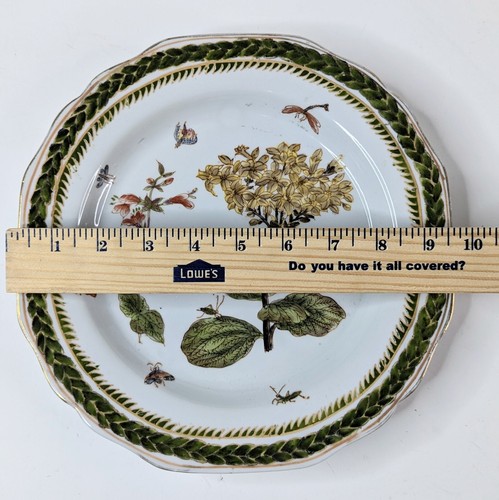 Vintage Chinese "HuaRongTang" Hand Painted Porcelain Plate Botanical Home Decor2 - Picture 3 of 8
