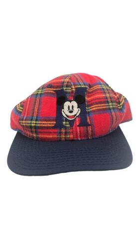 VTG Disney store Mickey Mouse plaid Snapback