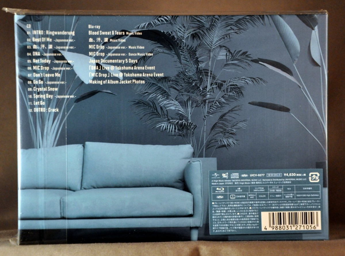 BTS Bangtan BOYS Face Yourself Orig. 2018 JAPAN CD + Blu-ray Type