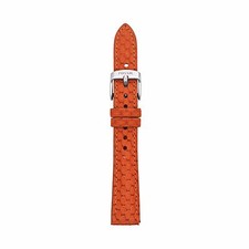 NEW- FOSSIL 16MM ORANGE PYTHON LEATHER WATCH STRAP,BAND-S161004