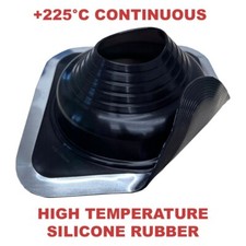 CHIMSOC High Temperature Rubber Pipe Flashing - Suits 110-170mm Diameter Pipes