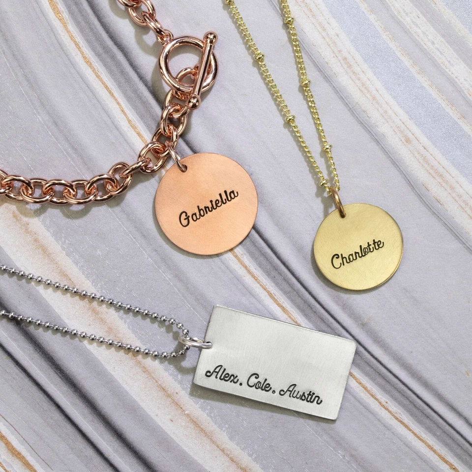 Estampillas metálicas con letras de firma en mayúsculas de amatista, punzones para joyas ImpressArt Foto 3 de 4