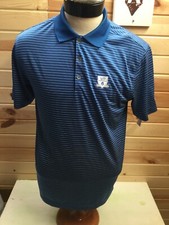 Nike Golf Tour Performance Polo Shirt Men's M Blue Striped