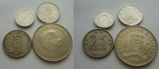 LOT-1 - 4 alte Münzen - NL- ANTILLEN- -