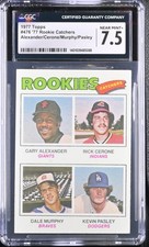 1977 Topps #476 Rookie Catchers - Rick Cerone / Dale Murphy RC CGC 7.5 NM+