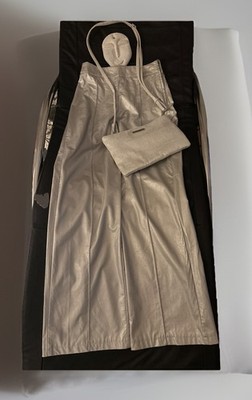 YAS silberne Hose  flared,34 ,lang ,klasse