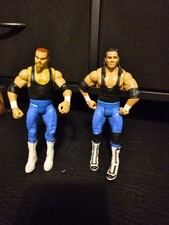 WWE Bret Hart Jim Neidhart Mattel Basic Action Figure Battle Packs 47 Foundation