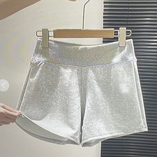 A-shaped elastic waist short summer sport cycling pants for women