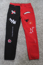 Youth Jeans Size 16Y Red Black