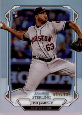 2019 Bowman Sterling Rookies Refractors #BSR63 Josh James /199 - BB